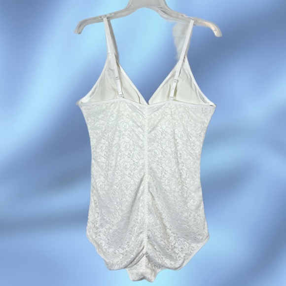 New Brabic White Lace Tummy Control Shaper Bodysuit / 2XL - Picture 10 of 12
